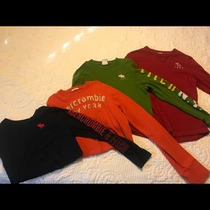 Boys Abercrombie shirt lot